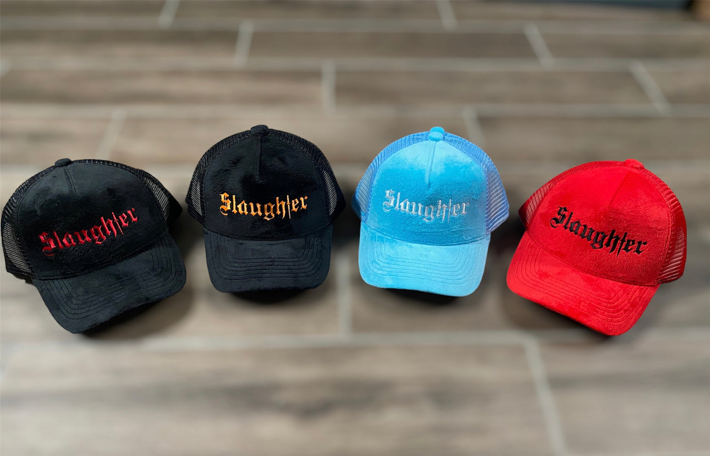 Suede Trucker Hats